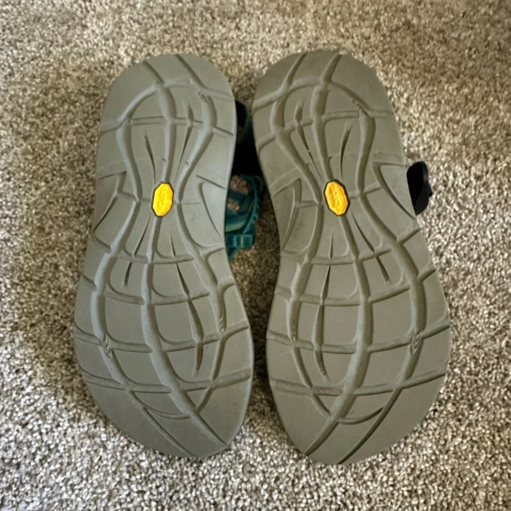 Chaco Teal and Black Sandals - Picture 4 of 7